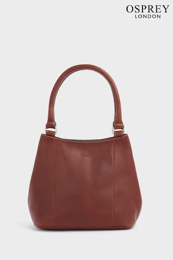 OSPREY LONDON Oily Saddle Leather Narissa Small Hobo Bag (T19957) | £165