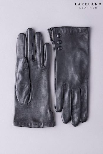 Lakeland Leather Beatrice Button Detail Leather Gloves (T20078) | £40