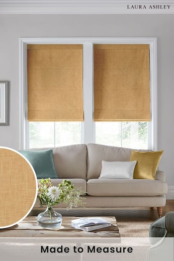 Laura Ashley Gold Easton Made To Measure Roman Blind (T20162) | £79