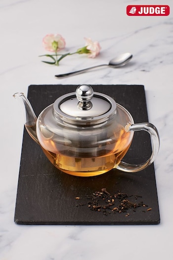 Judge Silver Speciality Teaware Glass Teapot 600ml (T20294) | £25
