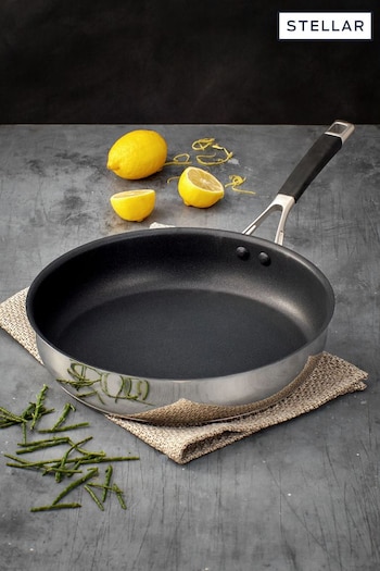 Stellar Silver Induction Non Stick Frying Pan 28cm (T20341) | £72