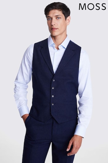 MOSS Tailored Fit Herringbone Suit Waistcoat (T20594) | £90