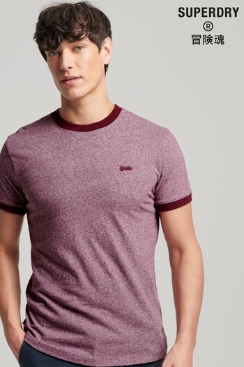 Superdry Purple Cotton Vintage Ringer T-Shirt (T21233) | £20