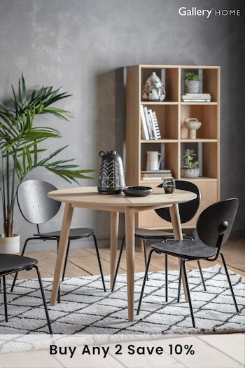 Gallery Home Natural Ramsey Round 4 Seater Dining Table (T21365) | £490