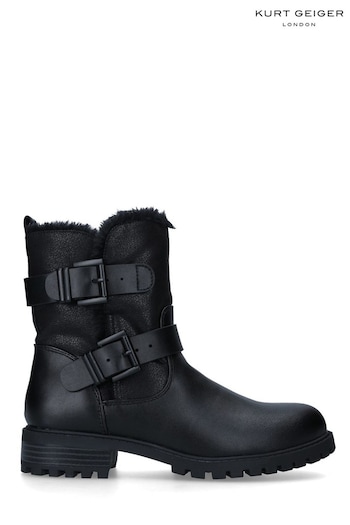 KG Kurt Geiger Black Vegan Snug3 Boots addition (T21833) | £129
