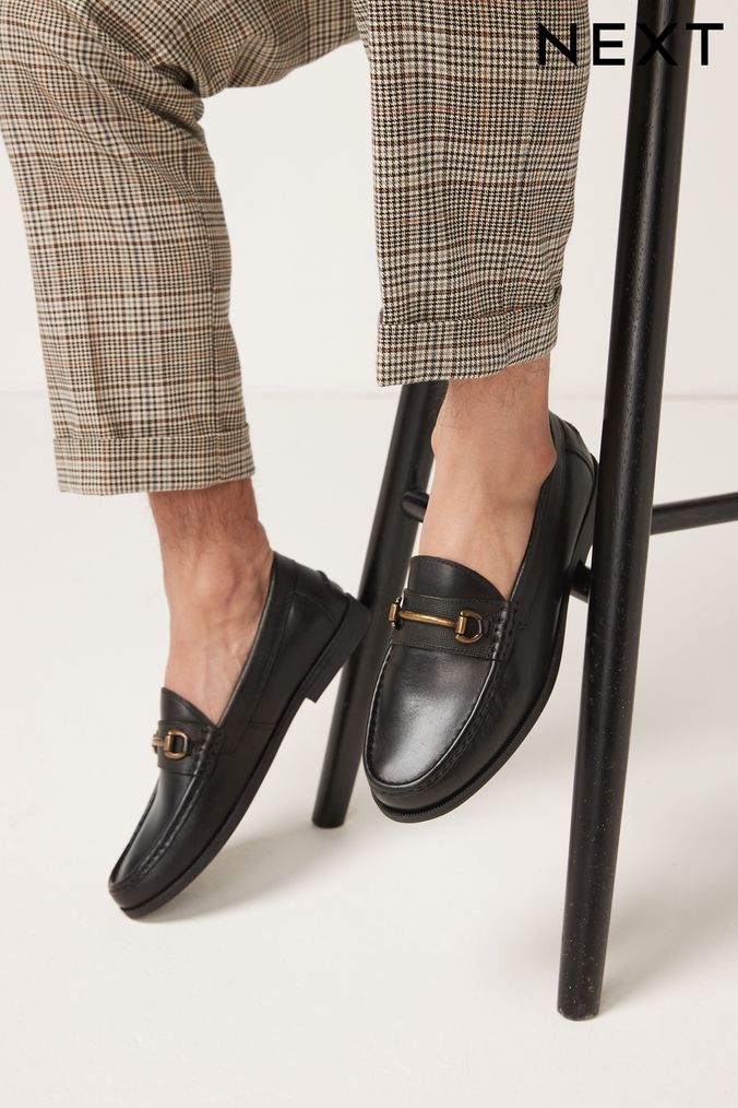 Mens shiny black loafers store