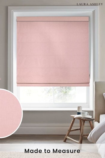 Laura Ashley Blush Pink Easton Made To Measure Roman Blind (T22799) | £79