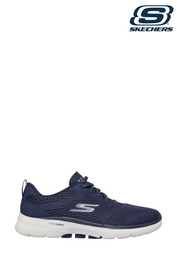 Skechers Blue GO Walk 6 Bold Vision Womens Trainers (T24228) | £74