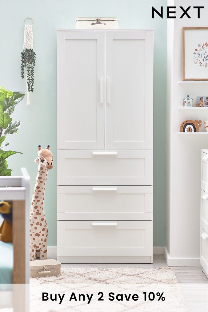 Slim sales nursery wardrobe