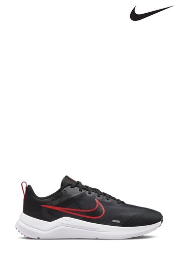 Nike door Black/White Downshifter 12 Running Trainers (T25383) | £60