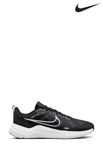 Nike Black/Grey Downshifter 12 Running Trainers (T25384) | £60