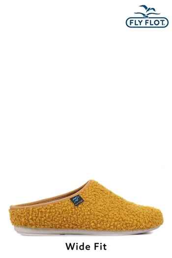 Fly Flot Ladies Wide Fit Textured Mule Slippers (T25624) | £22