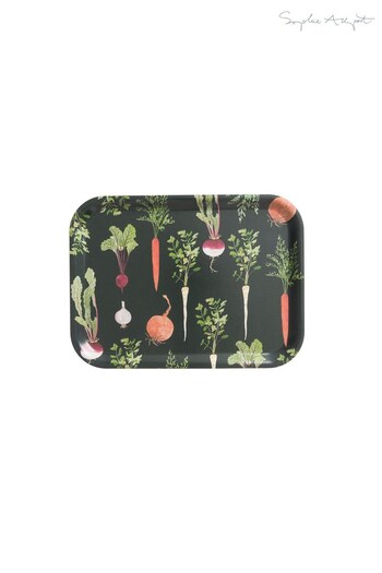 Sophie Allport Green Homegrown Small Printed Tray (T25634) | £22