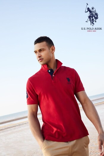 U.S. Polo Assn. Regular Fit Tango Red Player 3 Polo Shirt (T25682) | £45