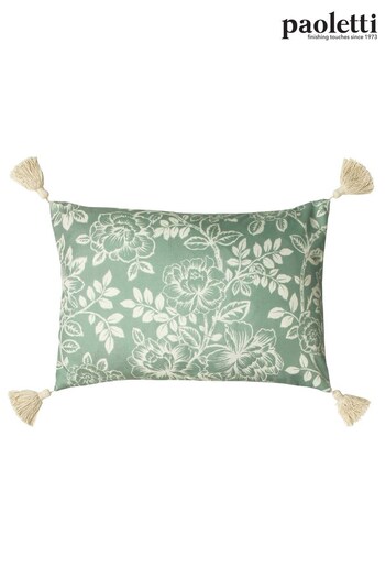 Riva Paoletti Sage Green Somerton Floral Polyester Filled Cushion (T26732) | £17