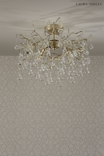 Laura Ashley Gold Gold Willow Chandelier Ceiling Light (T26946) | £195
