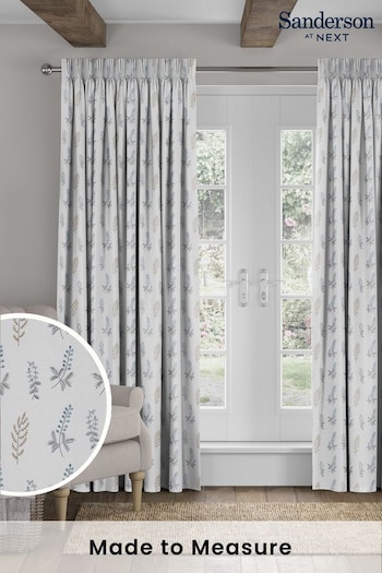 Sanderson Blue Bilberry Made To Measure Curtains (T27278) | £169
