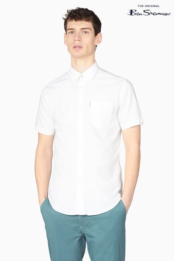 Ben Sherman White Signature Oxford Shirt (T27559) | £60