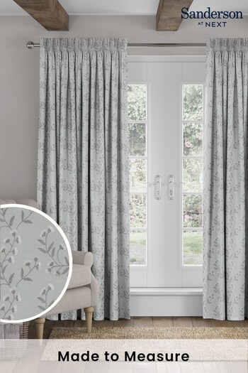 Sanderson Green Everly Made To Measure Curtains (T28140) | £169