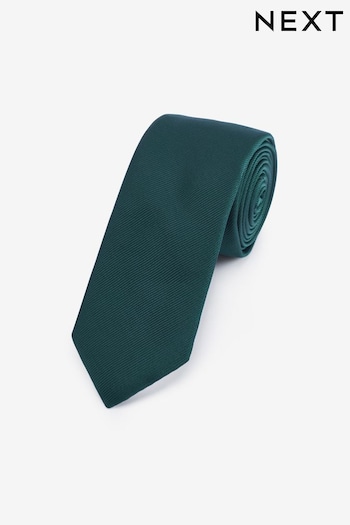 Green Slim Twill Tie (T28173) | £9