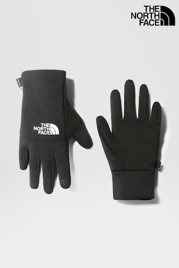 contrast-stitch short sleeved polo shirt Kids Black Recycled Etip Gloves (T28392) | £35