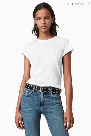 AllSaints White Anna T-Shirt (T28682) | £42