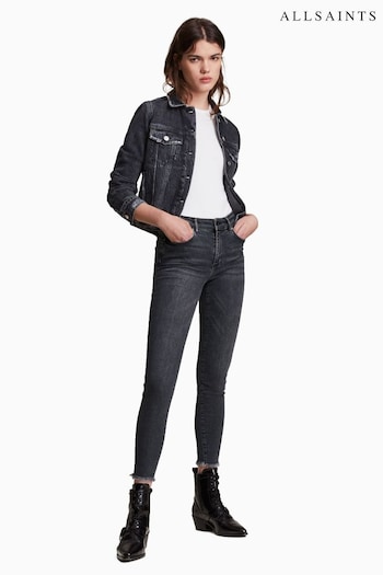 AllSaints Miller Black Push Up Jeans (T28704) | £99