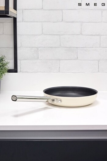 Smeg Cream Cream Frypan 26cm (T28739) | £90