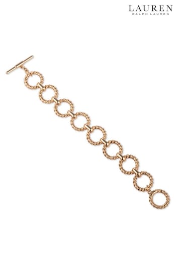 Lauren Ralph Lauren Gold Tone Rope Link Flex Bracelet (T28952) | £85