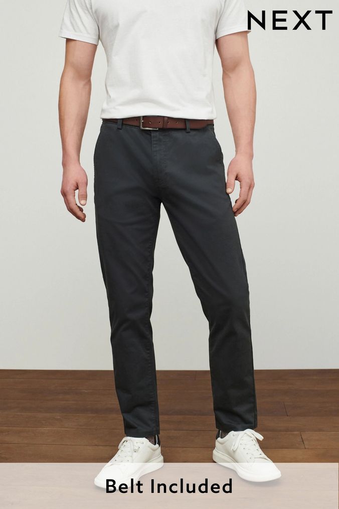Mens slim casual clearance pants