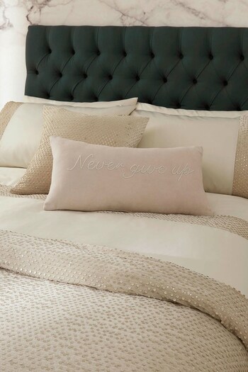 Amanda Holden Cream Never Give Up Cushion (T29079) | £35
