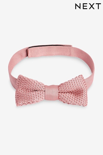 Pink Knitted Bow Tie (1-16yrs) (T29463) | £7