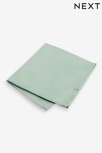 Sage Green Recycled Polyester Twill Pocket Square (T30044) | £6