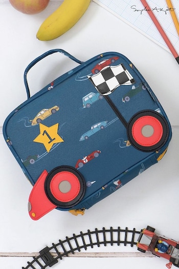 Sophie Allport Blue Cars Lunch Bag (T30423) | £23