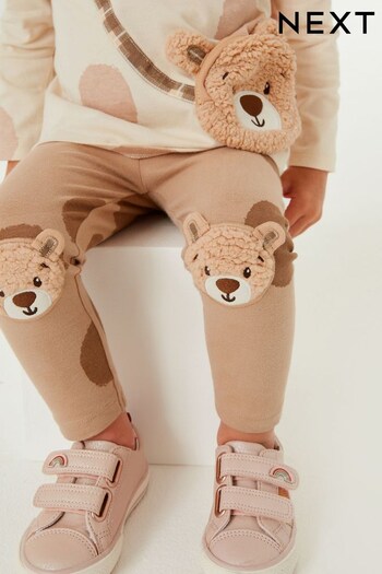 Brown Bear Embroidered Leggings (3mths-7yrs) (T30536) | £7 - £9