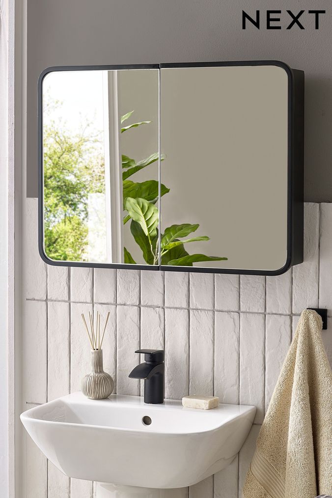 Black modern cheap medicine cabinet