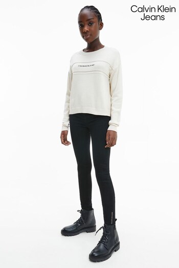 Calvin Klein Jeans akrylu Black Clean Stretch Skinny Fit Jeans (T30933) | £32