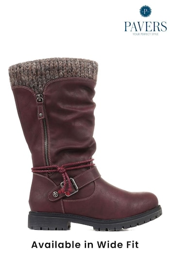 Pavers Womens Wide Fit Casual Mid Calf Boots (T30977) | £60