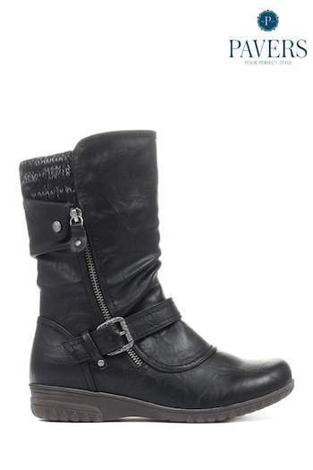 Pavers Ladies Calf Boots (T31001) | £60