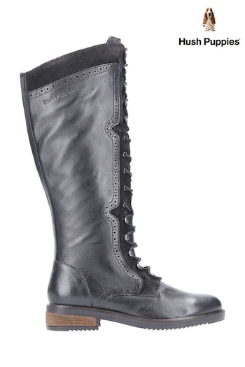 Hush Puppies Rudy Zip Up Lace Up Long Boots (T31407) | £140