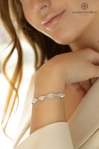 Caramel Jewellery London "Be Your Own Kind Of Sparkle" Silver Tone Friendship Bracelet (T31517) | £17