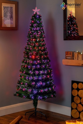 Premier Decorations Ltd Green Christmas Slim LED Star Tree Colour Changing (T33336) | £110