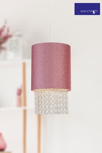 Searchlight Nona Pink Glitter Shade (T34147) | £22