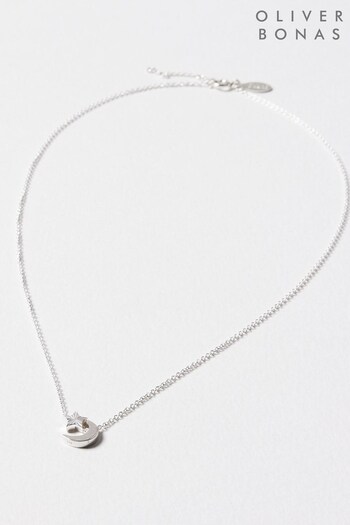 Oliver Bonas Star & Moon Charm Pendant Necklace (T34578) | £45