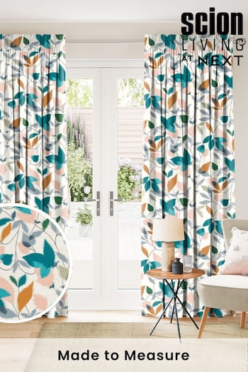 Scion Blue Akira Made To Measure Curtains (T35579) | £151