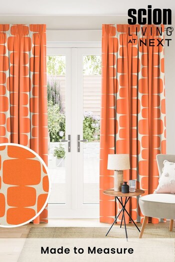 Scion Orange Lohko Made To Measure Curtains (T35590) | £151