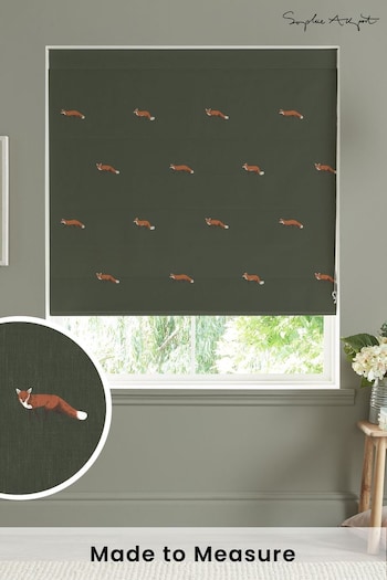 Sophie Allport Green Foxes Made To Measure Roman Blind Blind (T35608) | £79
