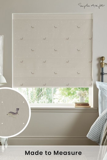 Sophie Allport Natural Hare Made To Measure Roman Blind (T35620) | £79