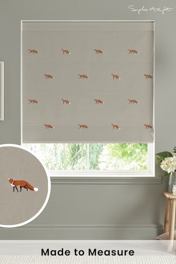 Sophie Allport Natural Foxes Made To Measure Roman Blind (T35622) | £79