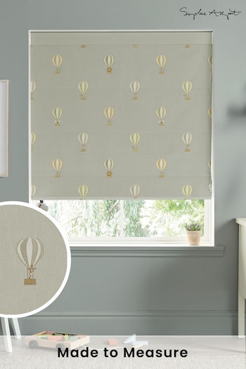 Sophie Allport Grey Kids Bears and Balloons Made To Measure Roman Blind (T35629) | £79